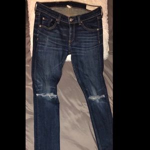 Rag and bone distressed skinny jeans